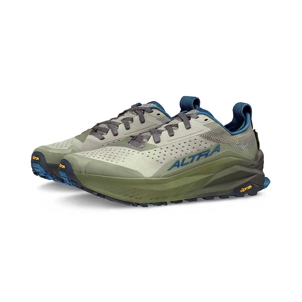 uphill running sneakers Reflective Safety Details Men's Olympus 6 Running Shoe - Taupe - Regular (D)