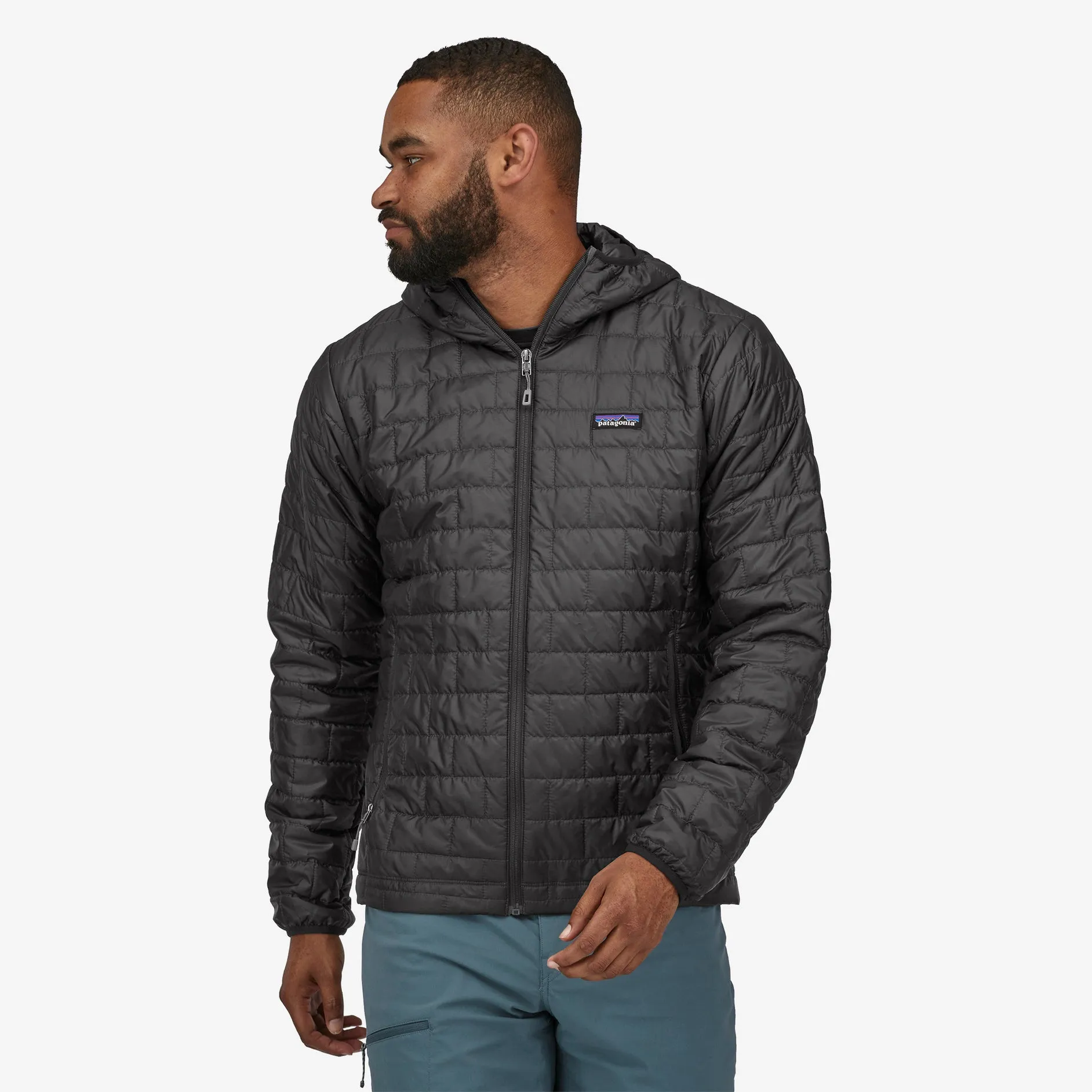 windy New Arrival Patagonia Men's Nano Puff Hoody Black